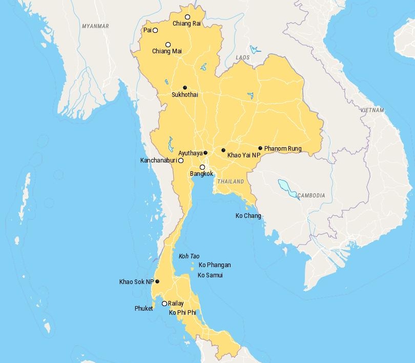 Places to Visit in Thailand